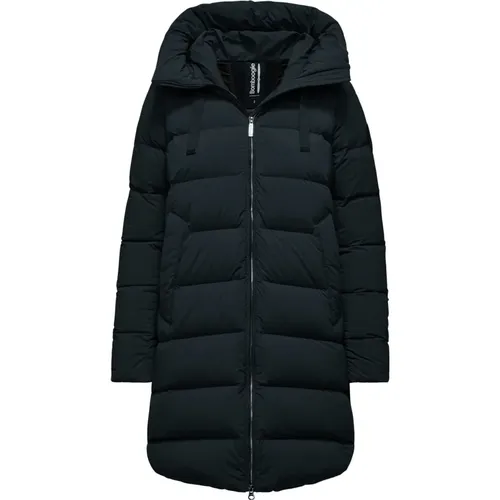 Stretch-Nylon Hooded Down Jacket , female, Sizes: L, XL, S, 2XL, M, XS - BomBoogie - Modalova