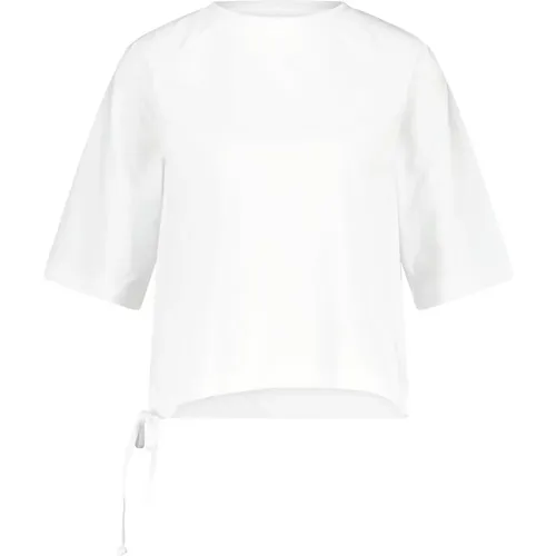 T-Shirt mit Schleife , Damen, Größe: XS - Liviana Conti - Modalova