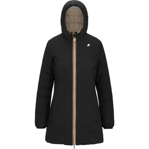 Wendbare Stepp-Thermojacke mit Kapuze , Damen, Größe: M - K-way - Modalova