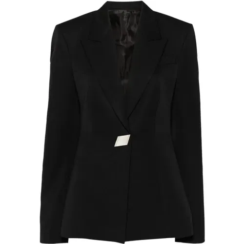 Schwarzes Wollblazer-Kleid Aw24 - The Attico - Modalova