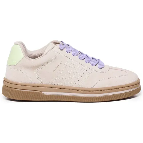 Trainer Sneakers Stickerei Logo Schnürsenkel , Damen, Größe: 37 EU - pinko - Modalova