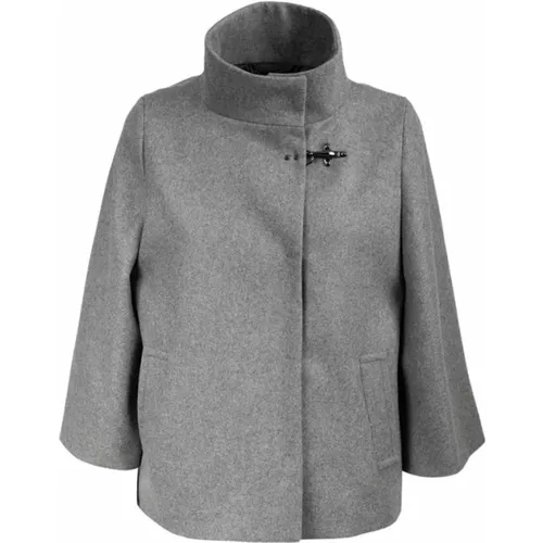 Hooded Coat with Hook Lining , female, Sizes: XS - Fay - Modalova