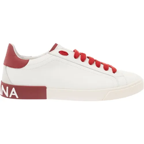 Stylische Sneakers in Weiß , Herren, Größe: 41 EU - Dolce & Gabbana - Modalova