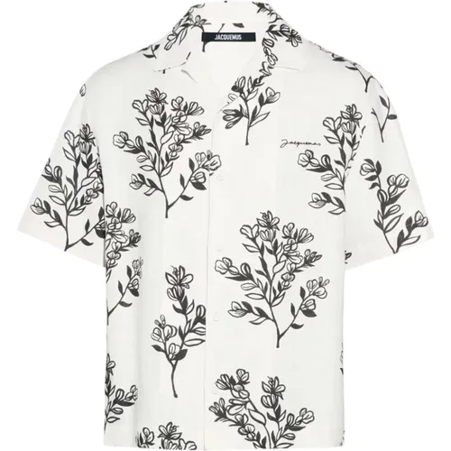 Floral Print Camp Collar Shirt , male, Sizes: M, S, L - Jacquemus - Modalova