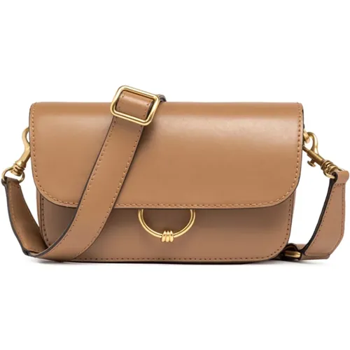 Stylish Leather Bag with Magnetic Clasp , female, Sizes: ONE SIZE - Gianni Chiarini - Modalova