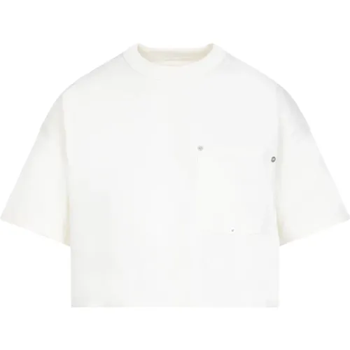 Weiße Baumwoll-T-Shirt Ss24 , Damen, Größe: XS - Bottega Veneta - Modalova