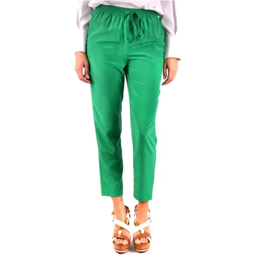 Grüne hoch taillierte sportliche Hose , Damen, Größe: XS - RED Valentino - Modalova
