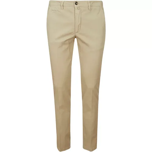 Cotton Trousers with Pockets , male, Sizes: 5XL, M, 2XL, S - Hindustrie - Modalova