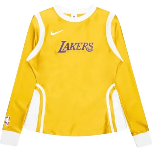 Limited Edition Ambush NBA Collection Lakers Shirt Gold , female, Sizes: L, M, XS, XL, S - Nike - Modalova