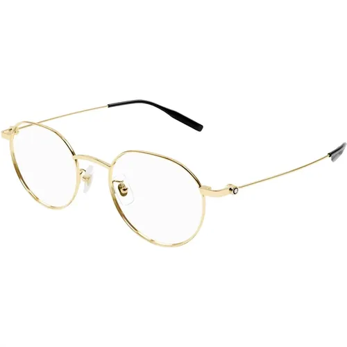 Stilvolle Brille Schwarz 002 , Herren, Größe: 50 MM - Montblanc - Modalova