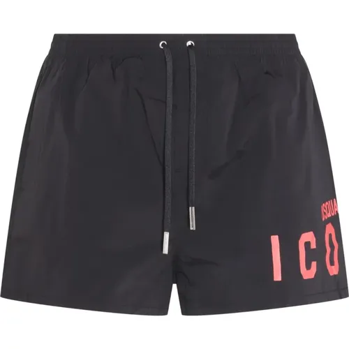 Men`s and Grey Beachwear Collection , male, Sizes: M, XL, 2XL, L - Dsquared2 - Modalova