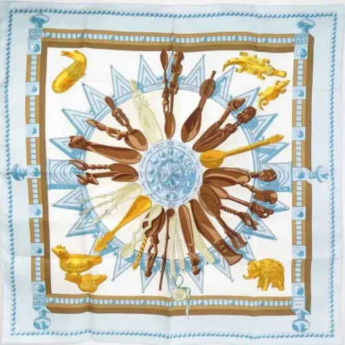 Pre-owned Silk scarves , female, Sizes: ONE SIZE - Hermès Vintage - Modalova