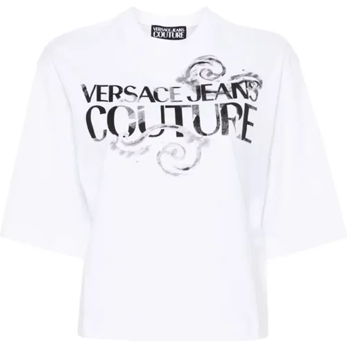 Graphic T-shirts and Polos , female, Sizes: S - Versace Jeans Couture - Modalova