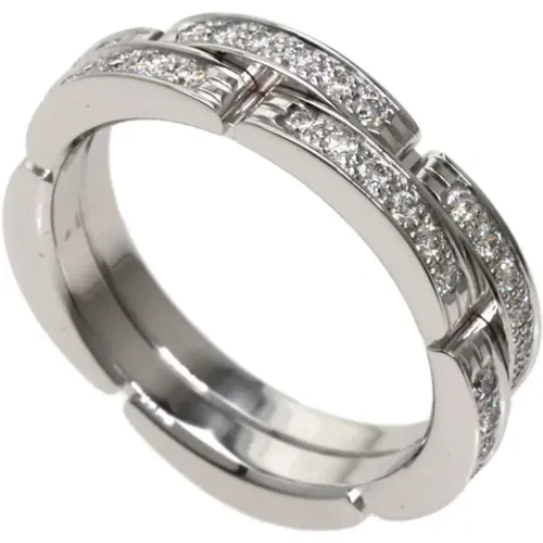 Pre-owned White Gold rings , female, Sizes: ONE SIZE - Cartier Vintage - Modalova