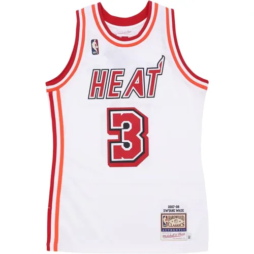 Dwyane Wade Miami Heat Basketball Tank , Herren, Größe: S - Mitchell & Ness - Modalova