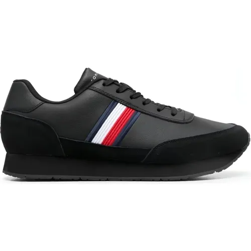 Core eva corporate lea trainer , Herren, Größe: 41 EU - Tommy Hilfiger - Modalova