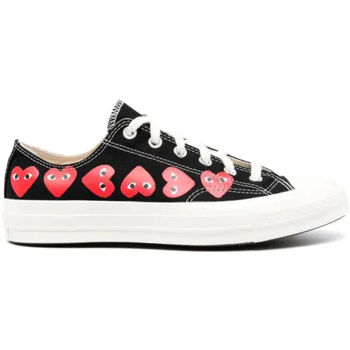 Low Top Multi Heart Sneakers - Comme des Garçons Play - Modalova