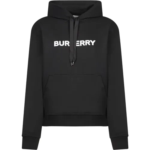 Schwarzer Damen Sweatshirt Eleganter Stil , Damen, Größe: S - Burberry - Modalova