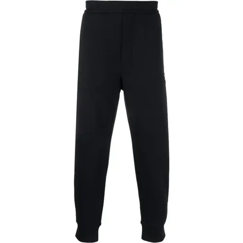 Cotton Blend Track Pants with Pockets , male, Sizes: S - Emporio Armani - Modalova