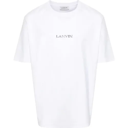 Classic Jersey T-shirt , male, Sizes: L, XL, M, S - Lanvin - Modalova