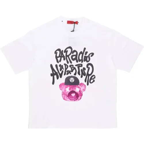 Weißes Paradise Tee Crew Neck T-shirt - ACUPUNCTURE - Modalova