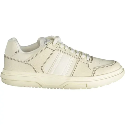 Polyester Sneakers with Lace-Up, Contrast Details, Logo , male, Sizes: 8 UK, 10 UK, 11 UK, 12 UK, 6 UK, 7 UK, 9 UK - Tommy Hilfiger - Modalova