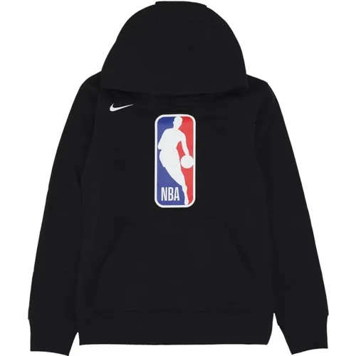 NBA Club Fleece Hoodie Schwarz , Herren, Größe: L - Nike - Modalova