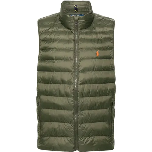 Quilted Puffer Vest High Neck Design , male, Sizes: M, L, S - Ralph Lauren - Modalova