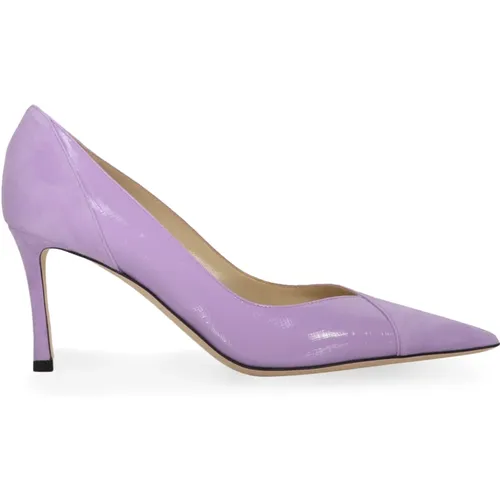 Wildleder Pointy-toe Pumps mit Ledereinsätzen , Damen, Größe: 39 1/2 EU - Jimmy Choo - Modalova