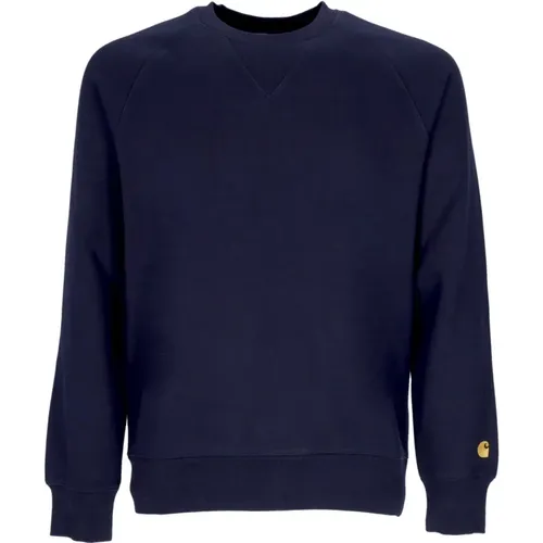 Dunkelblau/Gold Crewneck Sweatshirt - Carhartt WIP - Modalova