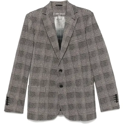 Checked Blazer Cotton Jacket , male, Sizes: L, XL - Circolo 1901 - Modalova