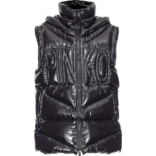 Geometric Quilted Down Vest , female, Sizes: M, XL, S - pinko - Modalova