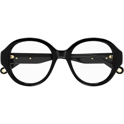 Round Bio-Acetate Women`s Glasses , female, Sizes: ONE SIZE - Chloé - Modalova