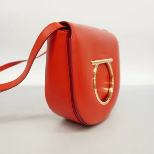 Pre-owned Leather shoulder-bags , female, Sizes: ONE SIZE - Salvatore Ferragamo Pre-owned - Modalova