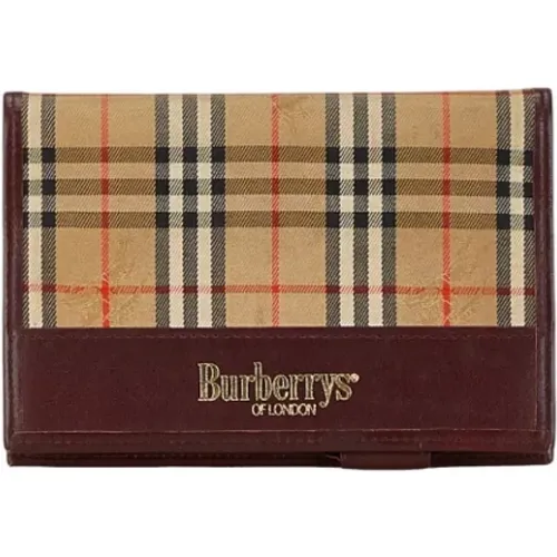 Pre-owned Canvas wallets , female, Sizes: ONE SIZE - Burberry Vintage - Modalova