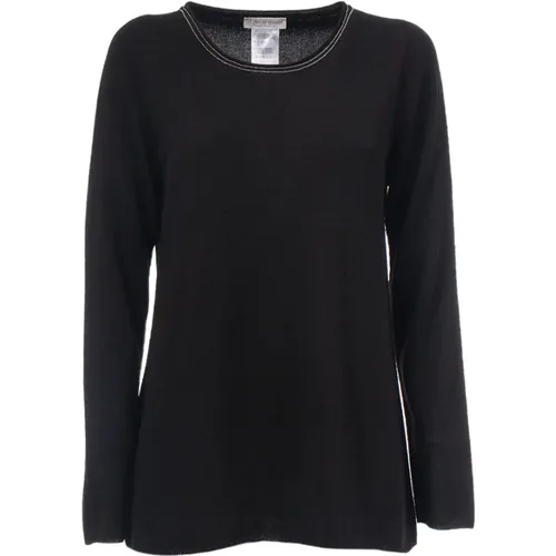 Wool, Silk, and Cashmere Knit Sweater , female, Sizes: S, 2XL - Le Tricot Perugia - Modalova