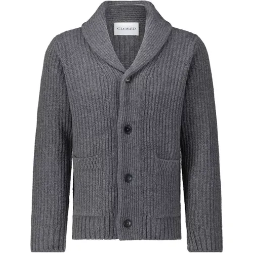 Gemütlicher Knopf-Cardigan , Herren, Größe: XL - closed - Modalova