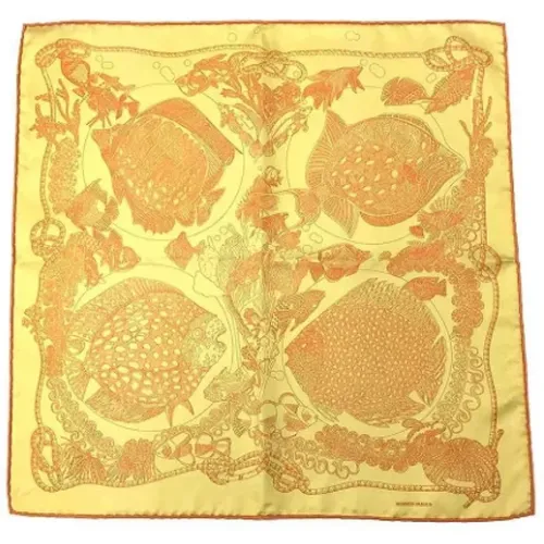 Pre-owned Silk scarves , female, Sizes: ONE SIZE - Hermès Vintage - Modalova