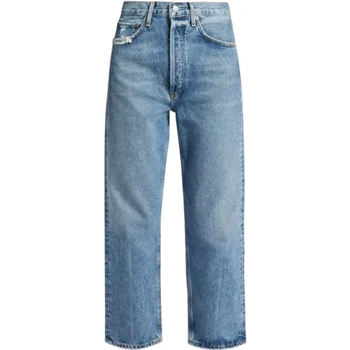 Zerrissene Blaue Jeans , Damen, Größe: W25 - Agolde - Modalova