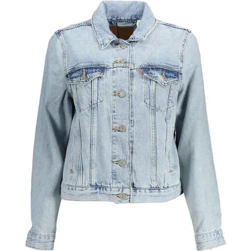 Levi's , Cotton Denim Jacket with Button Closure and Pockets , female, Sizes: M, XL, L, S - Levis - Modalova