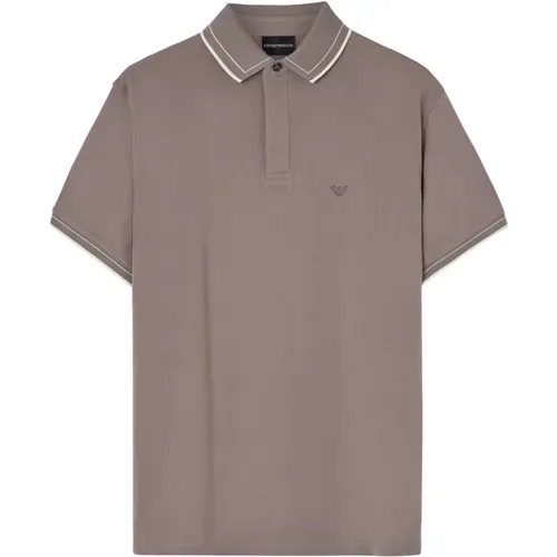 Polo Shirt with Collar Detail , male, Sizes: M, XL - Emporio Armani - Modalova