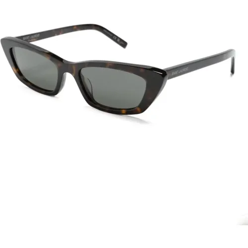 Havana Sunglasses, versatile and stylish , female, Sizes: 52 MM - Saint Laurent - Modalova