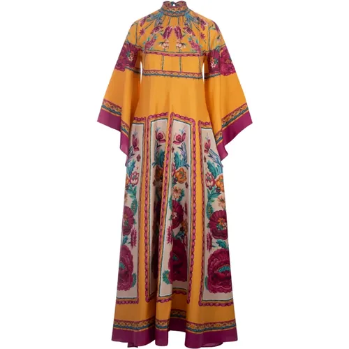 Zodiac Pattern Maxi Dress , female, Sizes: S - La DoubleJ - Modalova
