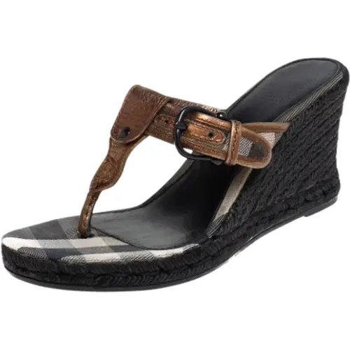 Pre-owned Leder sandals , Damen, Größe: 39 EU - Burberry Vintage - Modalova