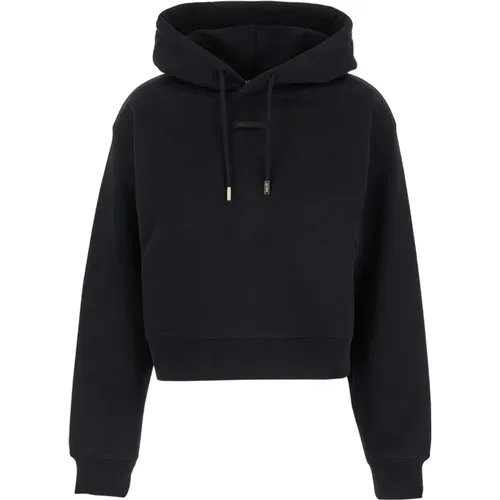 Schwarzer Kapuzenpullover mit Logo-Patch , Damen, Größe: XS - Jacquemus - Modalova