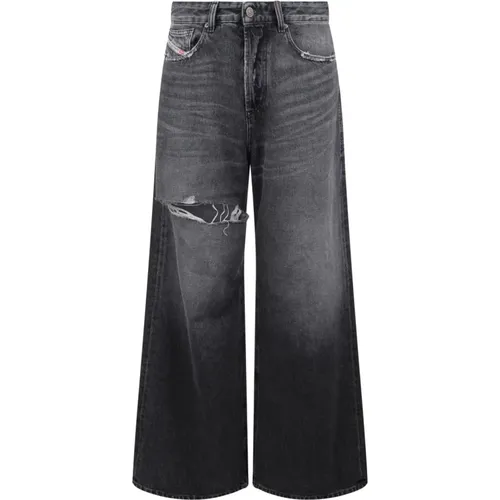 Vintage Wide Leg Hemp Denim Jeans - Diesel - Modalova