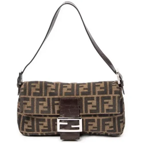 Pre-owned Canvas shoulder-bags , female, Sizes: ONE SIZE - Fendi Vintage - Modalova