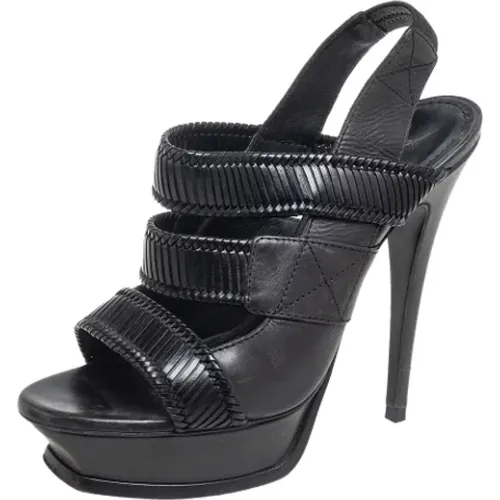 Pre-owned Leder sandals , Damen, Größe: 38 1/2 EU - Yves Saint Laurent Vintage - Modalova