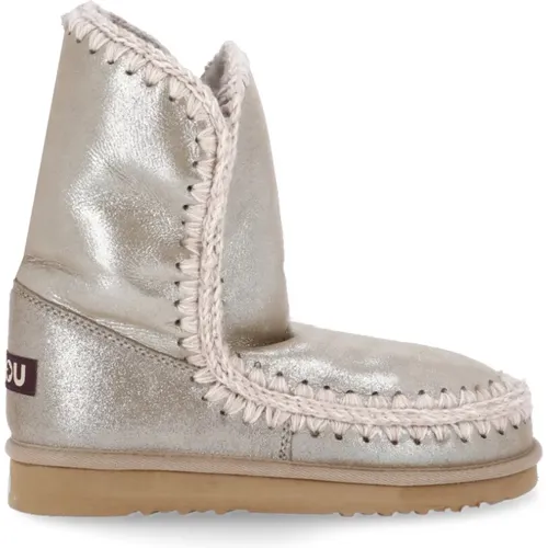 Beige Shearling Winterstiefel Mou - Mou - Modalova