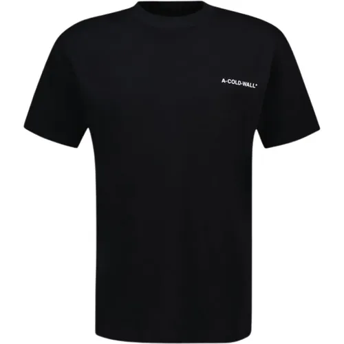 Schwarzes Baumwoll-Logo T-Shirt,Weißes Baumwoll-Logo T-Shirt - A-Cold-Wall - Modalova